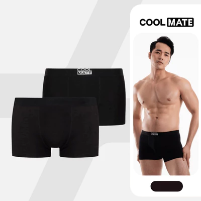 Combo 2 quần lót nam Trunk chất liệu Cotton và Bamboo kháng khuẩn Coolmate