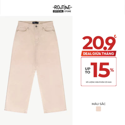 [UP TO 20%++] Quần Jeans Nữ Ống Suông Đứng Form Straight - Routine 10S25DPAW005