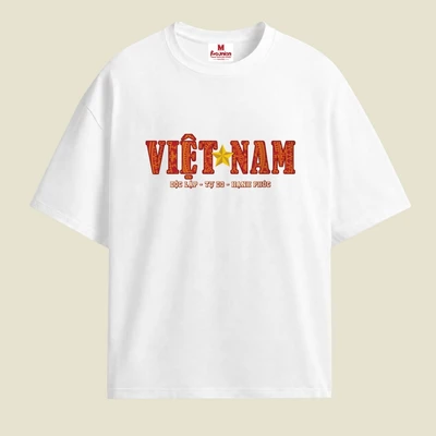 RNC VIETNAM T-shirt - Áo Thun In Hình, Áo Phông Nam Nữ Form Oversize Brand REUNION TS364