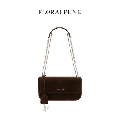 [NEW] Túi Xách Floralpunk Amelie Bag - Suede Brown - Chất liệu da lộn nâu - Đeo chéo / đeo vai