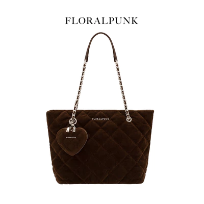 [NEW] Túi xách Floralpunk Ivy Chain Tote - Suede Brown - Chất liệu da lộn - Đeo chéo/ đeo vai/ xách tay