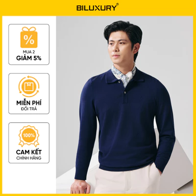 Áo Len Nam Dài Tay Biluxury 1ALRB602TTT Form Slimfit Chất Liệu Cao Cấp Vải Mền Mịn Co Giãn