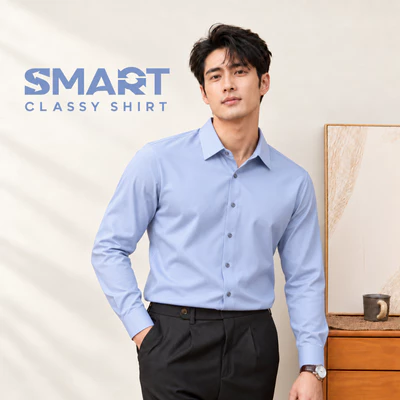 Áo sơ mi dài tay nam CLASSY SHIRT TORANO chất vải mịn mát, đứng form, phong độ, sang lịch GATB899