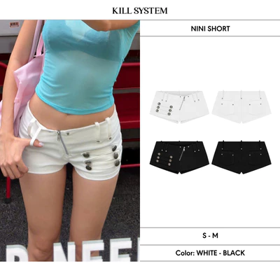Quần short kaki chất co giãn tôn dáng NINI - 𝐊𝐈𝐋𝐋 𝐒𝐘𝐒𝐓𝐄𝐌