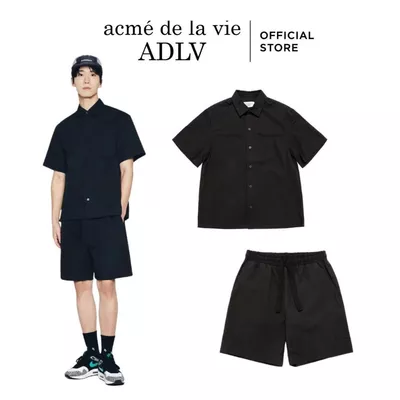 Bộ quần áo ADLV Oversize Ripstop dáng oversized màu đen - Hàng chính hãng
