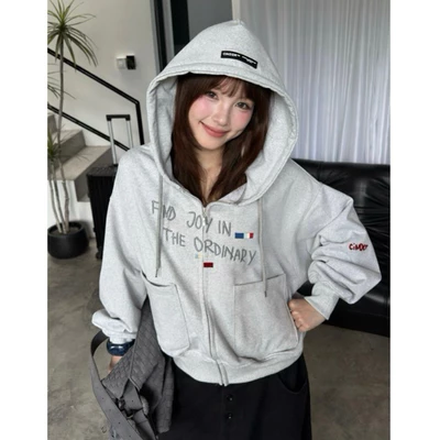 Áo Hoodie Zip JOY Cinder, Áo Local Brand Form Boxy Unisex Chất Vải Dày Đẹp