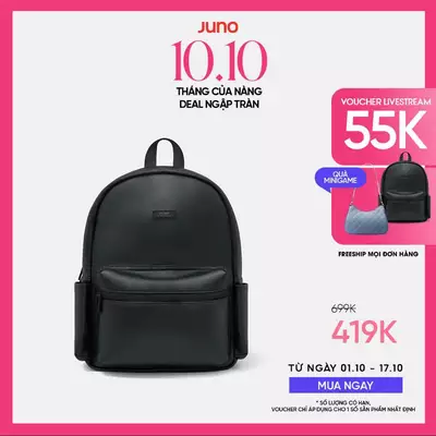 Balo Nữ Thời Trang JUNO Unisex Có Ngăn Đựng Laptop BL173