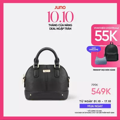 Túi Xách Nữ Thời Trang JUNO Cỡ Nhỏ Top Handle Logo Chữ Kí TXN812