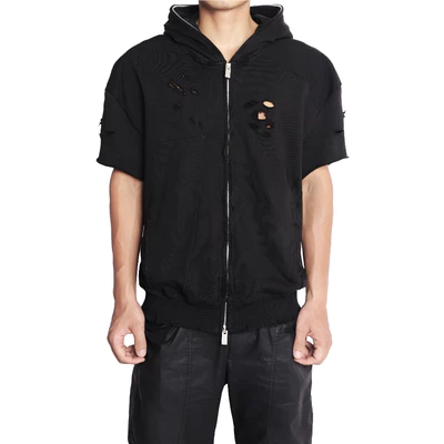 Áo Hoodie Cộc Tay Goldie "DECISION" Đen