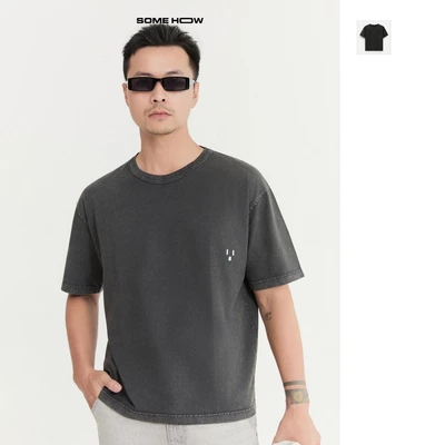[New10] Áo Thun Boxy Wash Static Gray Chất Liệu Thun 2 Chiều Năng Động Thoải Mái, AT0373 SOME HOW  STORE