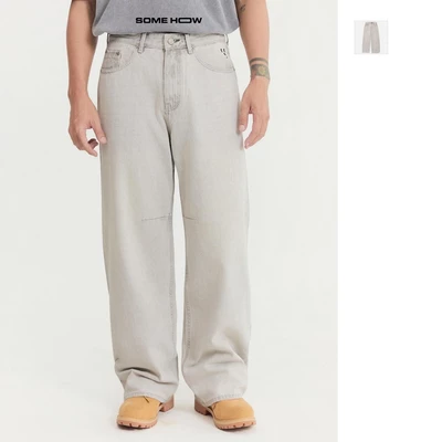 [New10] Quần Jean Relaxed Static Gray Denim Chất Liệu Jean Không Co Giãn Cá Tính Năng Động, QJ0168 SOME HOW STORE