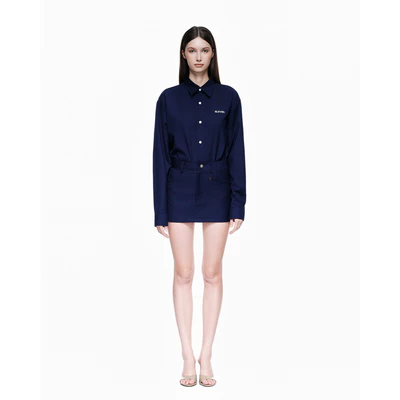 Eleven - Chân Váy Mini Thêu Mono | Màu Xanh Navy