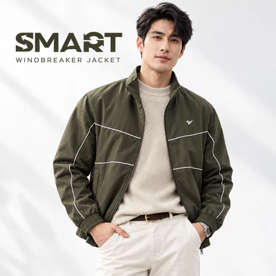 Áo khoác gió 2 lớp WINDBREAKER JACKET TORANO cổ cao, phối lé CHỐNG NƯỚC – CẢN BỤI – GIỮ NHIỆT FWCW006