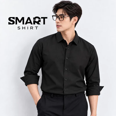 Áo sơ mi dài tay nam SMART SHIRT  TORANO trơn phom chuẩn lịch sự, nam chính EATB041 GATB010