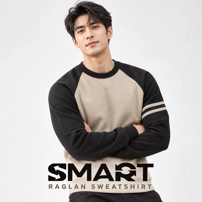 Áo Nỉ Nam RAGLAN SWEATSHIRT TORANO Phối Màu Tay In Logo Horse Ngực Form Regular Fit Nam Tính FWTW005
