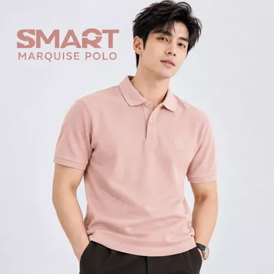 Áo polo nam TORANO MARQUISE POLO trơn thêu logo ngực mềm mượt, hạn chế co rút, bền màu GSTP601
