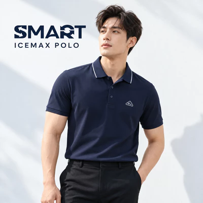 Áo Polo Nam ICEMAX POLO TORANO Trơn Kẻ Logo Ngực Phong Cách Nam Tính GSTP846
