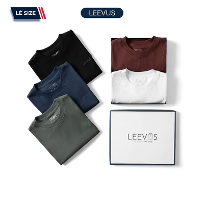 Áo thun nam cổ tròn basic cotton Premium COREZ trẻ trung, lịch lãm LEEVUS AT24