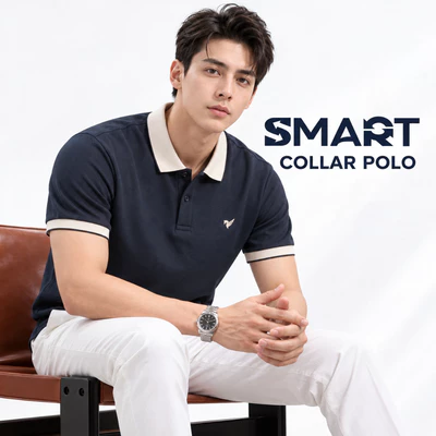 Áo polo nam COLLAR POLO TORANO, áo polo nam cao cấp phong cách thanh lịch vải AirGrid Micro thoáng khí