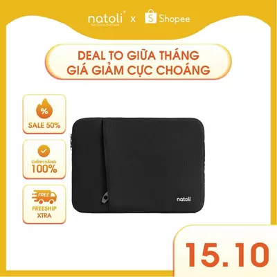 Túi Chống Sốc Laptop thương hiệu NATOLI đủ size dày dặn kháng nước BST Eager Laptop Bag T7
