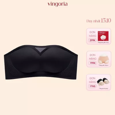 Áo quây nâng ngực không dây chống tuột 3D VINGO/VINGORIA bản lưng to mặc với áo hai dây áo trễ vai S384