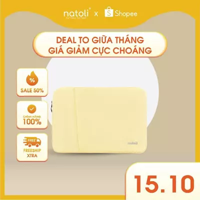 Túi đựng laptop chống sốc thương hiệu NATOLI đủ size dày dặn kháng nước BST Eager Laptop Bag T7