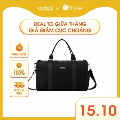 Túi du lịch có cần kéo Thương hiệu Natoli Túi trống du lịch gấp gọn cỡ lớn, to đa năng BST Utility Bag T18