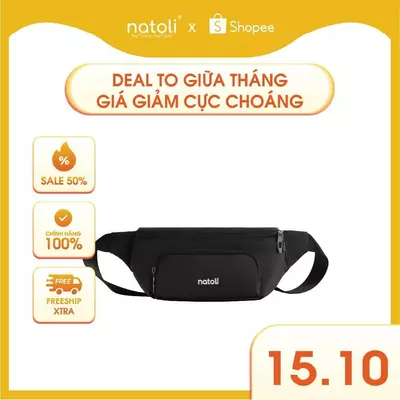 Túi bao tử nam nữ chính hãng NATOLI nhiều ngăn chống nước thời trang cao cấp - Cali Cross Bag T14