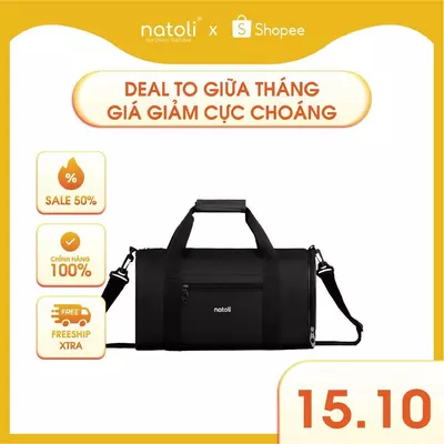 Túi trống thể thao, túi tập gym mini NATOLI đựng đồ tập gym nam nữ cao cấp BST Multisport Gym Bag T33