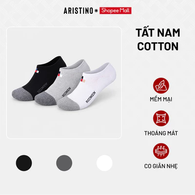 BIZMEN Tất Nam Giày Lười Cổ Ngắn CO06 Cotton Kháng Khuẩn Khử Mùi Thấm Hút Tốt Êm Ái