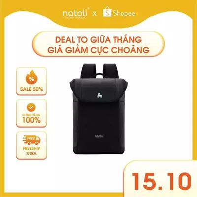 Balo laptop chống nước Thương hiệu NATOLI có ngăn sạc pin, chống sốc BST Classic Versatility Backpack B18