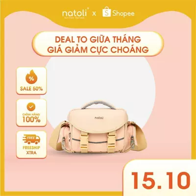 Túi máy ảnh đeo chéo chống sốc Natoli, nhiều ngăn đựng lens nhỏ gọn BST Compact Camera Bag T68