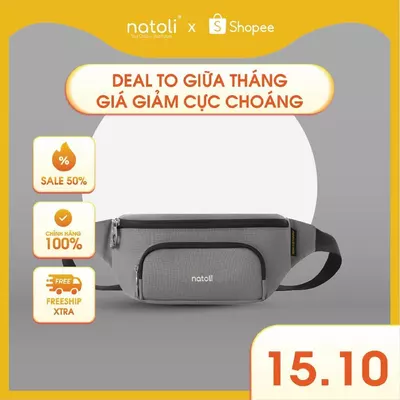 Túi đeo bụng nam nữ chính hãng NATOLI nhiều ngăn chống nước thời trang cao cấp - Cali Cross Bag T14