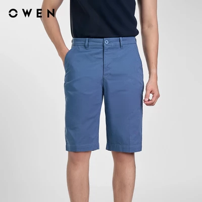 Owen - Quần short Slim Fit SK251256 màu Xanh chất liệu CVC Spandex