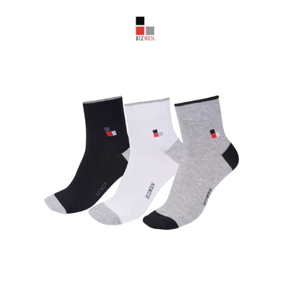 ARISTINO BIZMEN Tất Nam Cổ Trung Dệt Kim CO04 Cotton Mềm Mại Thấm Hút Mồ Hôi Kháng Khuẩn Thoáng Khí Độ Dày Vừa