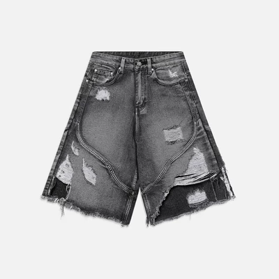 Quần NEEDS OF WISDOM Rebel Edge Jorts - Washed Black - Local Brand Chính Hãng
