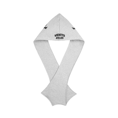"WHENEVER" Khăn Trùm Đầu - PATCHWORK HOODED SCARF / PREMIUM GREY