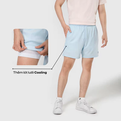 Quần shorts nam Summer Cool mềm mại, thoáng mát, thấm hút, 7inch 2 lớp Coolmate