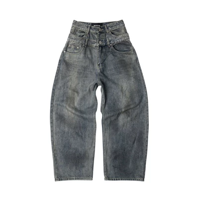 DOUBLE-WAISTED BAGGY JEANS / QUẦN JEAN HAI LƯNG / BLUEROCK