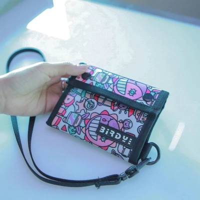 Ví Vải Đứng Nữ Phối Màu Polyester Birdybag - Local Brand Chính Hãng - Chống Thấm Nước