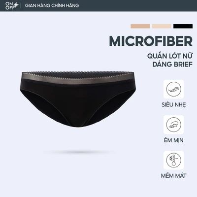 Quần lót nữ ONOFF sợi Microfiber siêu mảnh mát mịn, mỏng nhẹ - 16UJ23A001