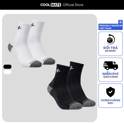 [MUA 2 GIẢM 5%]Combo 2 Tất Thể Thao Seamless Cổ Dài êm ái siêu bền Coolmate