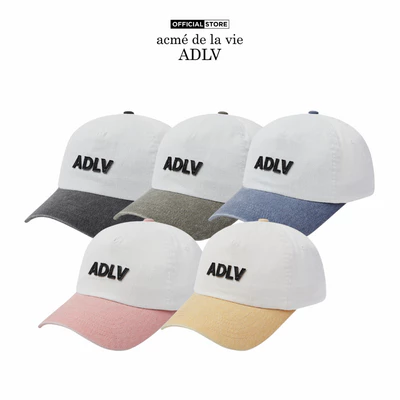Mũ Bóng Chày ADLV Pigment Leather Patch màu than chì/xanh lá/hồng/vàng/xanh dương - Hàng chính hãng