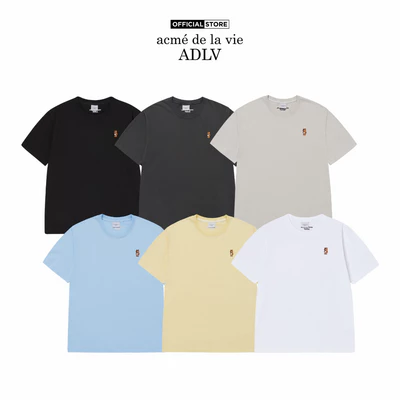 Áo thun ADLV Stand AC Bear dáng oversized màu đen/than chì/xám nhạt/vàng/xanh da trời/trắng - Hàng chính hãng
