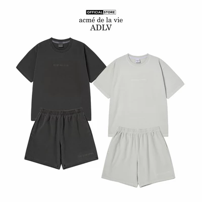 Bộ quần áo ADLV Simple Logo Pigment màu than chì/xám nhạt - Hàng chính hãng