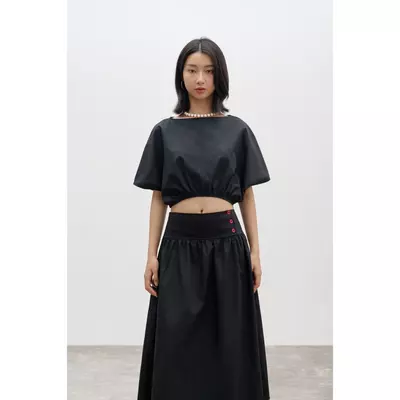 LIBÉ WORKSHOP - Áo kiểu tay cánh dơi cổ thuyền màu - 3006266017331