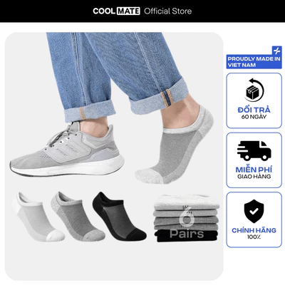 [MUA 2 GIẢM 5%]Pack Tất cổ ngắn nam Low Cut Ankle Men Sock, best seller USA - Coolmate