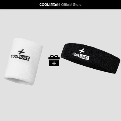 Set quà tặng Băng tay Wirstband + headband thể thao mềm mại, thấm hút - Coolmate