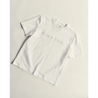 Eleven - Áo Thun Unisex Nam Nữ Thêu Number Eleven | Màu Trắng