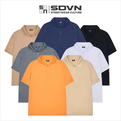 Áo polo trơn Unisex chất liệu vải thun poly cá sấu 4 chiều thoáng mát. Brand Chính Hãng SDVN